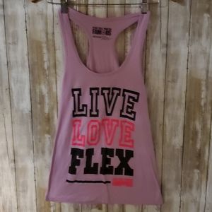 Flex till you're famous pink live love flex tank